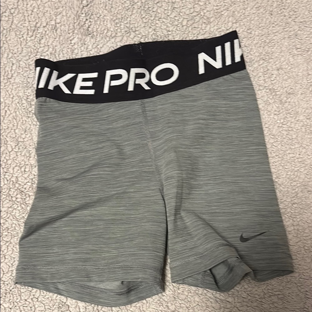 Nike Pro Heathered Gray Shorts